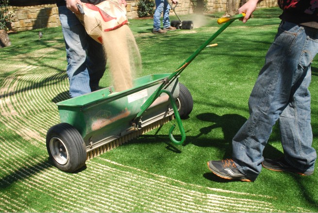 Toronto artificial grass installation - base layer